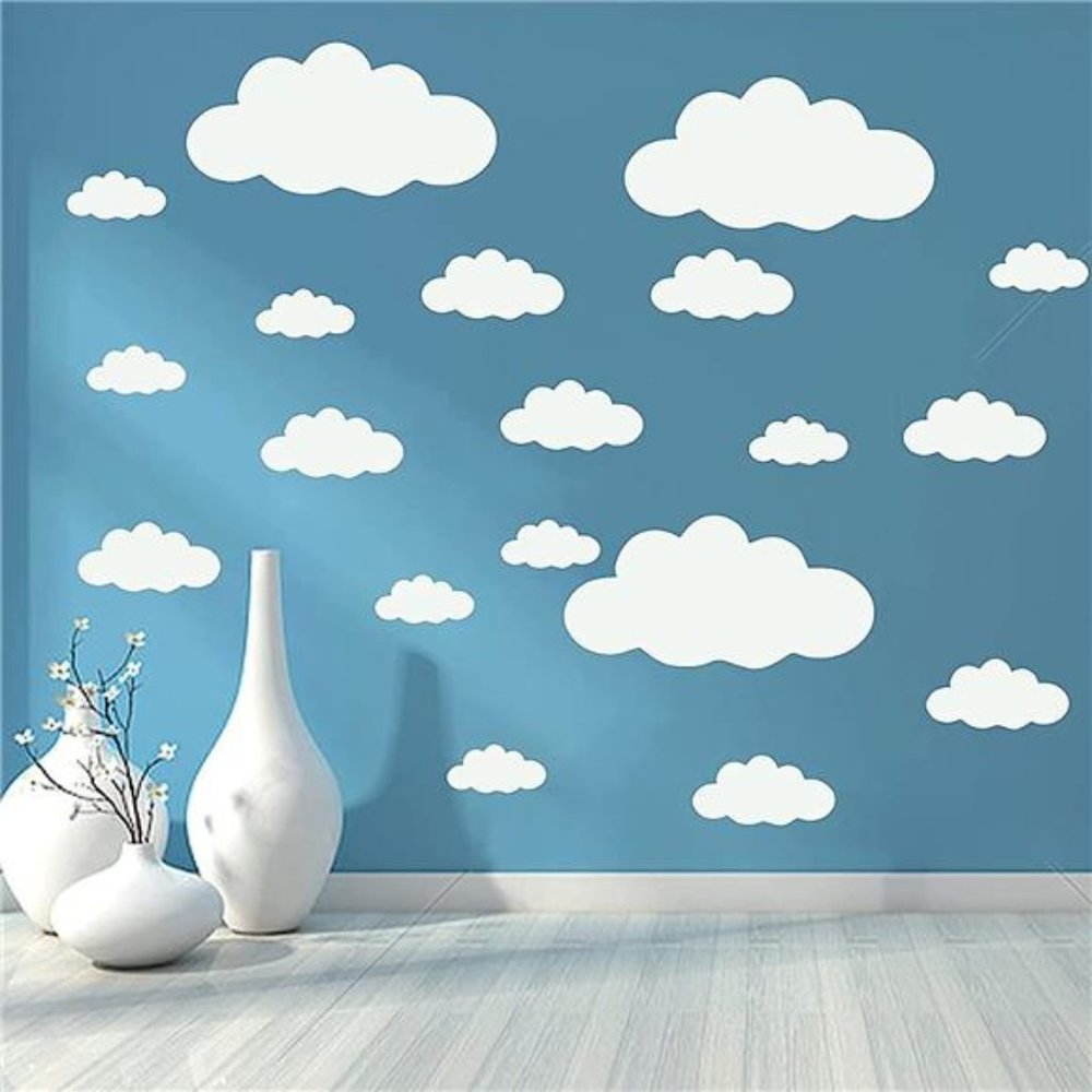 Big Clouds Wall Decals Removable DIY Large Vinyl Sticker Self Adhesive Wallpaper